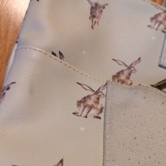 Wrendale Designs By Hannah Dale Hate Brained Tote Bag Bunny Rabbit Purse - Picture 8 of 16